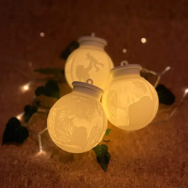 Mindekugler ✧ 3 stk m. remote